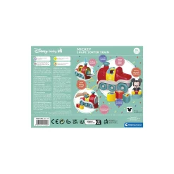 BABY CLEMENTONI Disney baby mickey shape sorter train – trenino incastra forme con mickey – giallo – da 9 mesi – clementoni> Giochi Impilabili