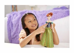 DISNEY PRINCESS Disney frozen – anna oggi per la prima volta, bambola con look esclusivo, canta “oggi, per la prima volta” dal film disney frozen, giocattolo per bambini, 3+ anni, hmg42> Fashion Dolls
