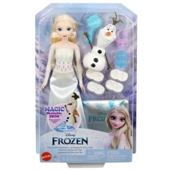 Disney frozen – le avventure di elsa e olaf, set con bambola elsa, personaggio olaf e sabbia modellabile> Fashion Dolls