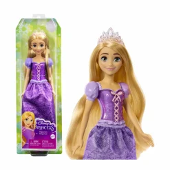 Disney princess – rapunzel bambola snodata, vestita alla moda con capi e accessori scintillanti ispirati al film , giocattolo per bambini, 3+ anni, hlw03> Fashion Dolls