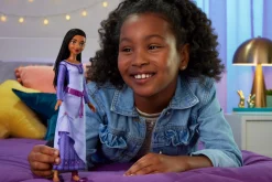 Disney wish asha di rosas, bambola snodata con capelli intrecciati e accessori><noscript><img width=