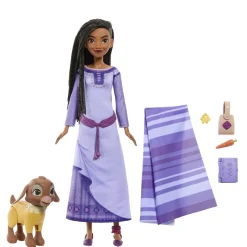 Disney wish set avventure, con bambola asha di rosas, cucciolo valentino, star e accessori><noscript><img width=