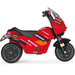 Peg Perego Divertimento in pole position con la moto elettrica ducati con luci e suoni –><noscript><img width=