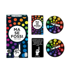 MATTEL GAMES E se fossi…, gioco per adulti con domande divertenti e ridicole, votazione con le dita con carte e ruote> Giochi Di Strategia