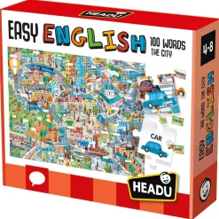 HEADU Easy english 100 words city. giocare e imparare subito con un metodo efficace> Giochi Per Imparare Le Lingue