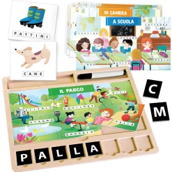 HEADU Enciclopedia dei piccoli montessori. scrivere, leggere e conoscere le parole. made in italy><noscript><img width=
