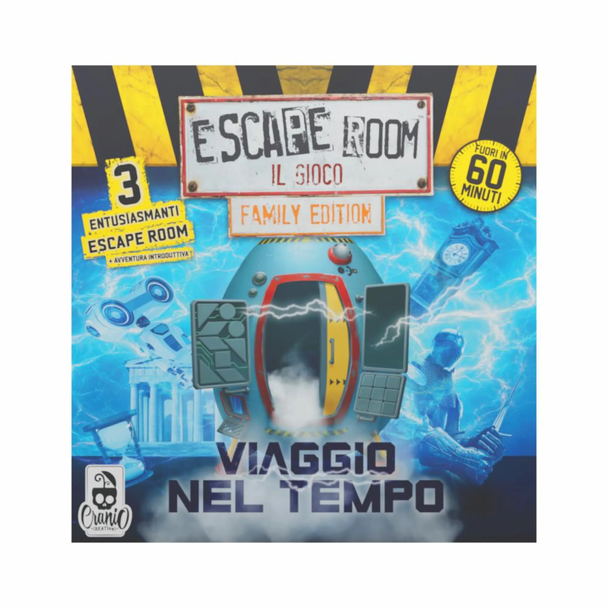 CRANIO CREATIONS Escape room viaggio nel tempo, gioco da tavolo, 10+, gioco escape room per tutti, cc479> Giochi Da Tavolo Per Adulti E Carte Collezionabili|Giochi Di Strategia