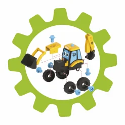 BABY SMILE Escavatore jcb con trapano avvitatore><noscript><img width=