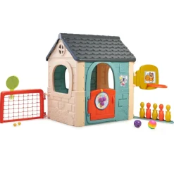 FEBER casual 6 activities house, casetta con 6 divertenti attività, colori pastello, per bambini/e dai 3 anni> Casette Per Bambini