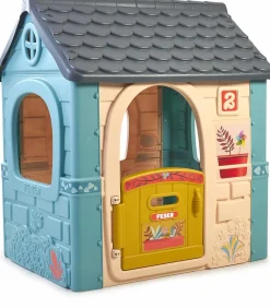 FEBER casual house, casetta per bambini con porta apribile, colori pastello, per bambini/e dai 2 anni> Casette Per Bambini