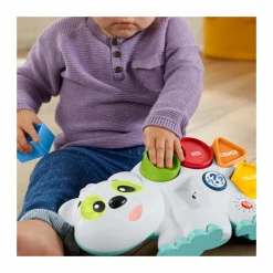 FISHER-PRICE – parlamici fabietto orsetto forme e colori, versione italiana, giocattolo interattivo musicale e puzzle con luci e movimenti per l’apprendimento, 18+ mesi, hrb80><noscript><img width=
