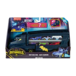 FISHER-PRICE dc batwheels – bat-autotreno, playset autotreno con rampa e veicolo bam batmobile> Camion, Trattori E Ruspe