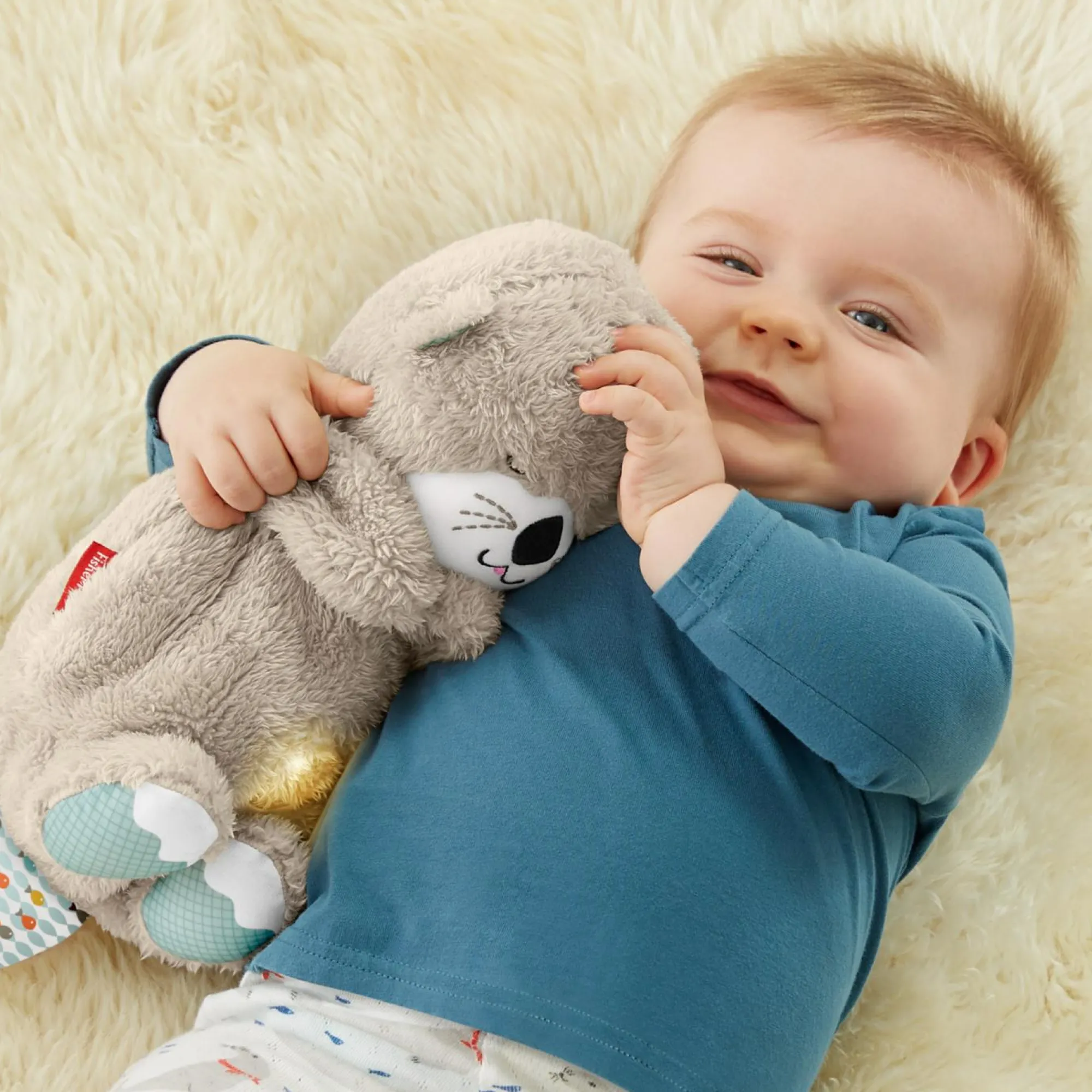 FISHER-PRICE lontra soffice relax, giocattolo con vibrazioni calmanti e musica, per neonati da 0+ mesi, fxc66> Giochi Di Apprendimento