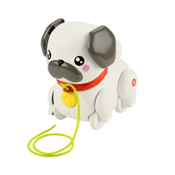 Fisher-price pets – carlino cammina con me, cucciolo trainabile con guinzaglio e suoni, incoraggia a camminare e abbaia con il movimento> Giochi Impilabili