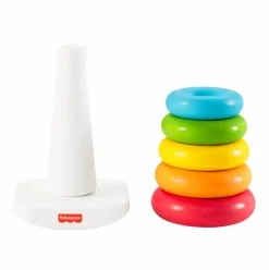 FISHER-PRICE piramide 5 anelli eco, in materiali vegetali, giocattolo impilabile> Giochi Impilabili