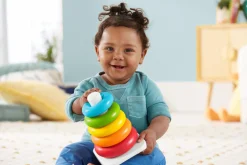 FISHER-PRICE piramide 5 anelli eco, in materiali vegetali, giocattolo impilabile><noscript><img width=