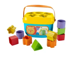 FISHER-PRICE , secchiello con cercaforme, 10 blocchi assortiti, bambini 6 mesi+> Giochi Impilabili