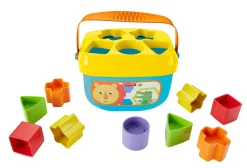 FISHER-PRICE , secchiello con cercaforme, 10 blocchi assortiti, bambini 6 mesi+> Giochi Impilabili
