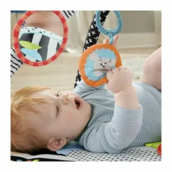 FISHER-PRICE -palestrina luci e suoni degli amici animali 3 in 1, tappetino attività per il gioco a pancia in su o distesi sul pancino, giocattolo per neonati 0+ mesi, hbp41> Palestrine E Tappeti Gioco