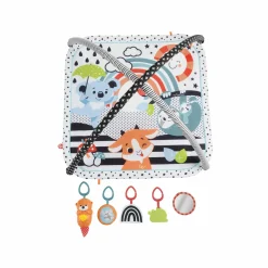 FISHER-PRICE -palestrina luci e suoni degli amici animali 3 in 1, tappetino attività per il gioco a pancia in su o distesi sul pancino, giocattolo per neonati 0+ mesi, hbp41><noscript><img width=