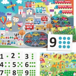 HEADU Flashcards 123 touch montessori.  tocca e impara. montessori. 2-4 anni> Primi Apprendimenti