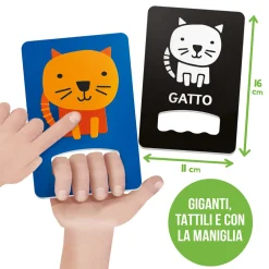HEADU Flashcards baby tattili a contrasto – forme e colori ad alta leggibilità – 0 mesi –> Primi Apprendimenti