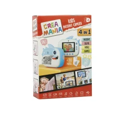 CREA MANIA Fotocamera bambini instant kids camera – 6a+ assortita in rosa e blu –  ><noscript><img width=