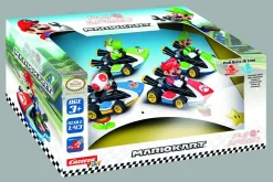 CARRERA Full speed with pull&speed. pull & speed mario kart 4 pack> Macchinine Telecomandate