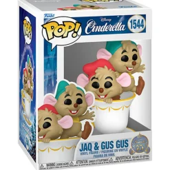 DISNEY PRINCESS Funko pop –  disney cenerentola 75° anniversario – jaq & gus gus in tazza –  1544> Funko Da Collezione|Action Figures