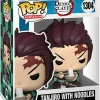 FUNKO POP! Funko pop demon slayer tanjiro w/noodles 1304> Funko Da Collezione|Action Figures