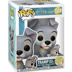 Disney Funko pop one lilli e il vagabondo – 70° anniversario – il vagabondo  con cucciolo – 1554> Funko Da Collezione|Action Figures