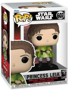 FUNKO POP! Funko pop star wars jedi 40th princess leia bobble 607> Funko Da Collezione|Action Figures