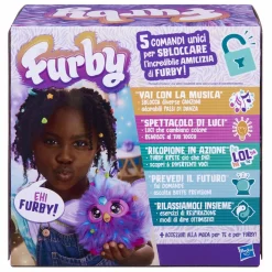 FURBY viola, giocattolo di peluche, con attivazione vocale, 15 accessori di moda, giocattoli interattivi, dai 6 anni in su> Tablet E Giochi Interattivi
