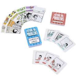 MATTEL GAMES Future me problems – gioco di carte di sarah’s scribbles, con 2 mazzi di carte, da 2 a 4 giocatori, perfetto per le serate di gioco in famiglia, giocattolo per bambini, 7+ anni, hph14><noscript><img width=