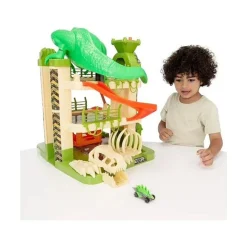 SUPERSTAR Garage giocattolo motor & co a 3 livelli con 3 auto monster machines – incluso ragno gigante e tyrannosauro – altezza 52 cm – include 3 mini auto monster machines, perfetto per avventure dinamiche!> Garage E Circuiti