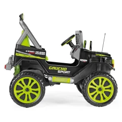 Peg Perego Gaucho sport. divertimento esagerato anche sullo sterrato! fuoristrada elettrico per bambini a 2 posti. dai 3 anni, 12 v –><noscript><img width=