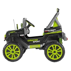 Peg Perego Gaucho sport. divertimento esagerato anche sullo sterrato! fuoristrada elettrico per bambini a 2 posti. dai 3 anni, 12 v –><noscript><img width=