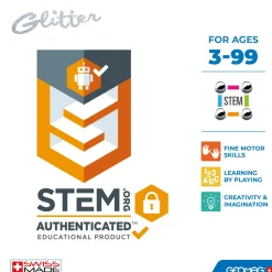 Geomag glitter panels 100% riciclato – costruzioni magnetiche scintillanti e colorate><noscript><img width=