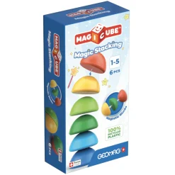 Geomag magicube magic blocks stacking – 6 pezzi – 100% recycled> Giochi Stem