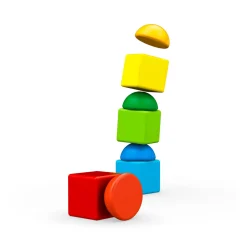 Geomag magicube magic blocks stacking – set da 8 pezzi in plastica riciclata al 100%> Giochi Stem