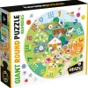 HEADU Giant round puzzle numbers.gioca e conta nella fattoria!made in italy> Puzzle Per Bambini