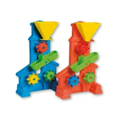 Gioco spiaggia mulino alto 42 cm con tre pale contenitore sabbia basculante e tramoggina> Giocattoli Mare
