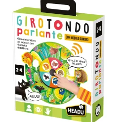 HEADU Girotondo parlante – gioco interattivo con incastro e animali del bosco> Primi Apprendimenti