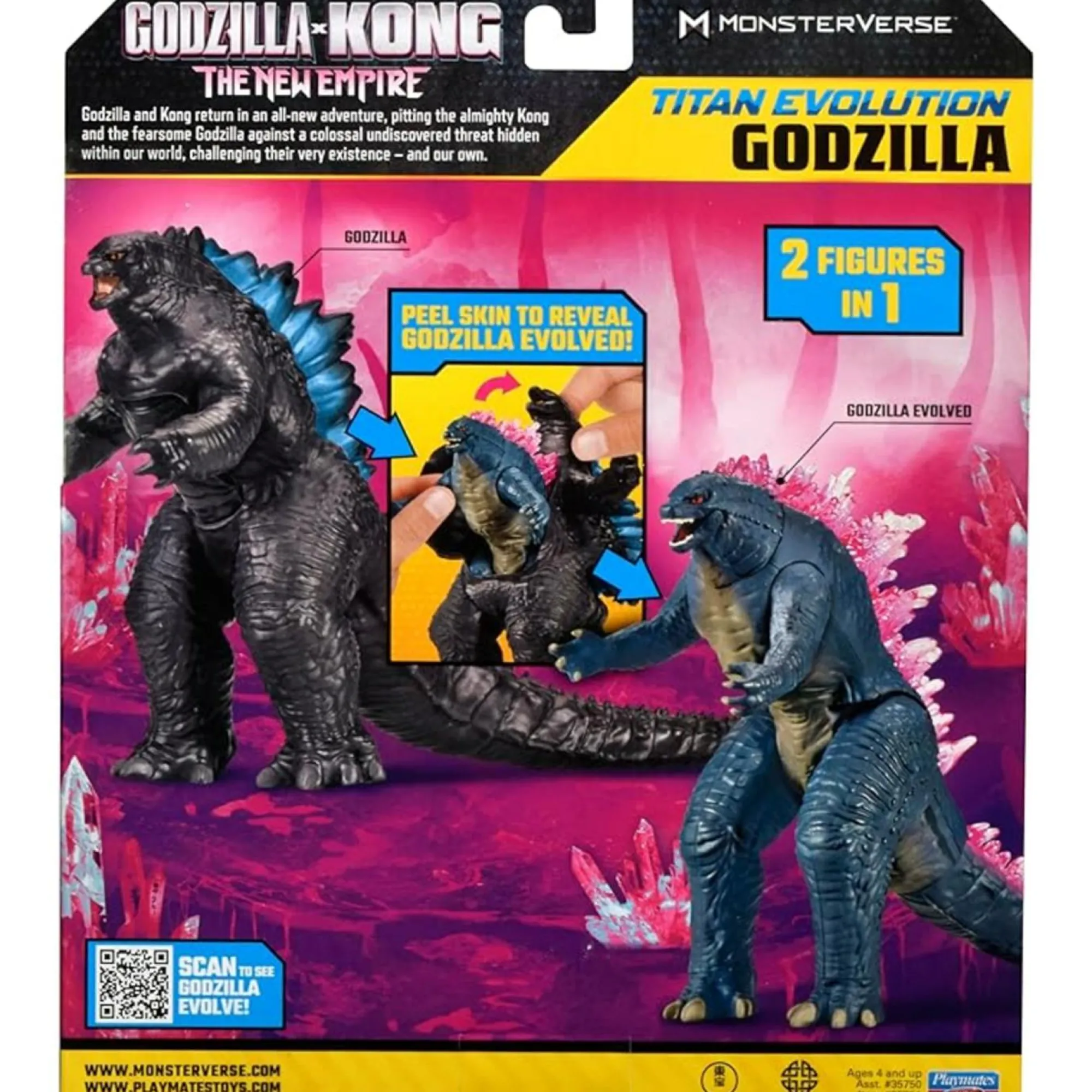 Godzilla x kong – il nuovo impero 7″ titan evolution – articolato 16 cm con pelle rimovibile> Action Figures