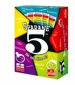 GOLIATH sparane 5, name 5, gioco di societa’, gioco di carte e domande per la famiglia, dai dodici anni in su, divertente e multicolore> Giochi Da Tavolo Per Adulti E Carte Collezionabili|Giochi In Scatola Per Famiglia