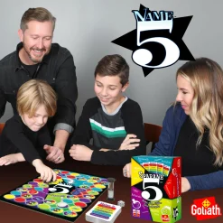 GOLIATH sparane 5, name 5, gioco di societa’, gioco di carte e domande per la famiglia, dai dodici anni in su, divertente e multicolore> Giochi Da Tavolo Per Adulti E Carte Collezionabili|Giochi In Scatola Per Famiglia