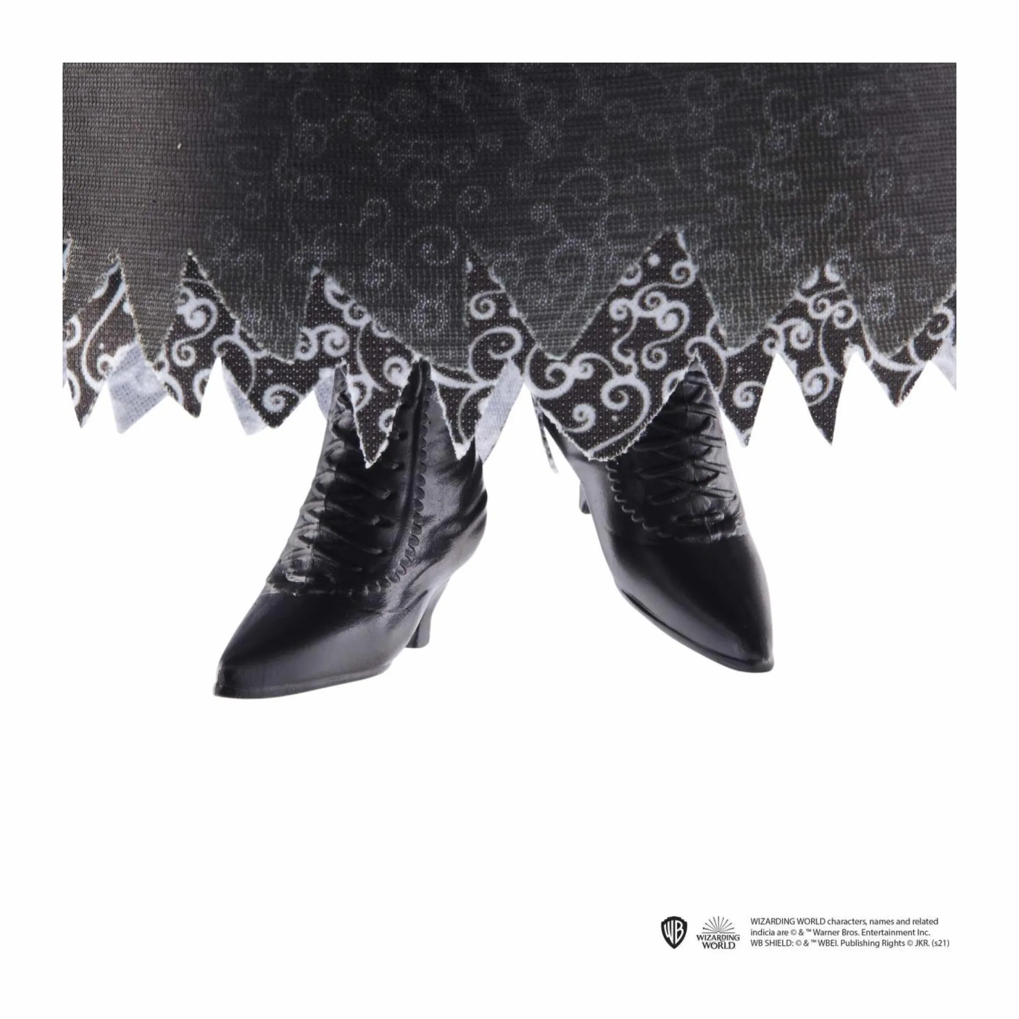 Harry Potter – bellatrix lestrange bambola da collezione da 25 cm circa con capelli ricci, abito nero, collana e bacchetta, giocattolo per bambini 6+ anni, hfj70> Fashion Dolls