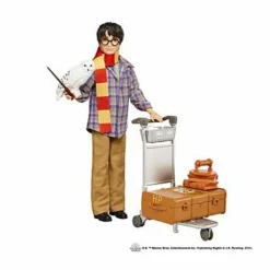 Harry Potter , personaggio harry binario 9 3/4 da collezione con edvige e accessori; giocattolo per bambini 6+ anni, gxw31> Fashion Dolls