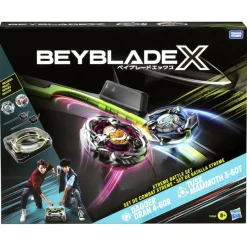 BEYBLADE Hasbro x, battle set, set da combattimento con beystadium, 2 trottole e 2 lanciatori><noscript><img width=