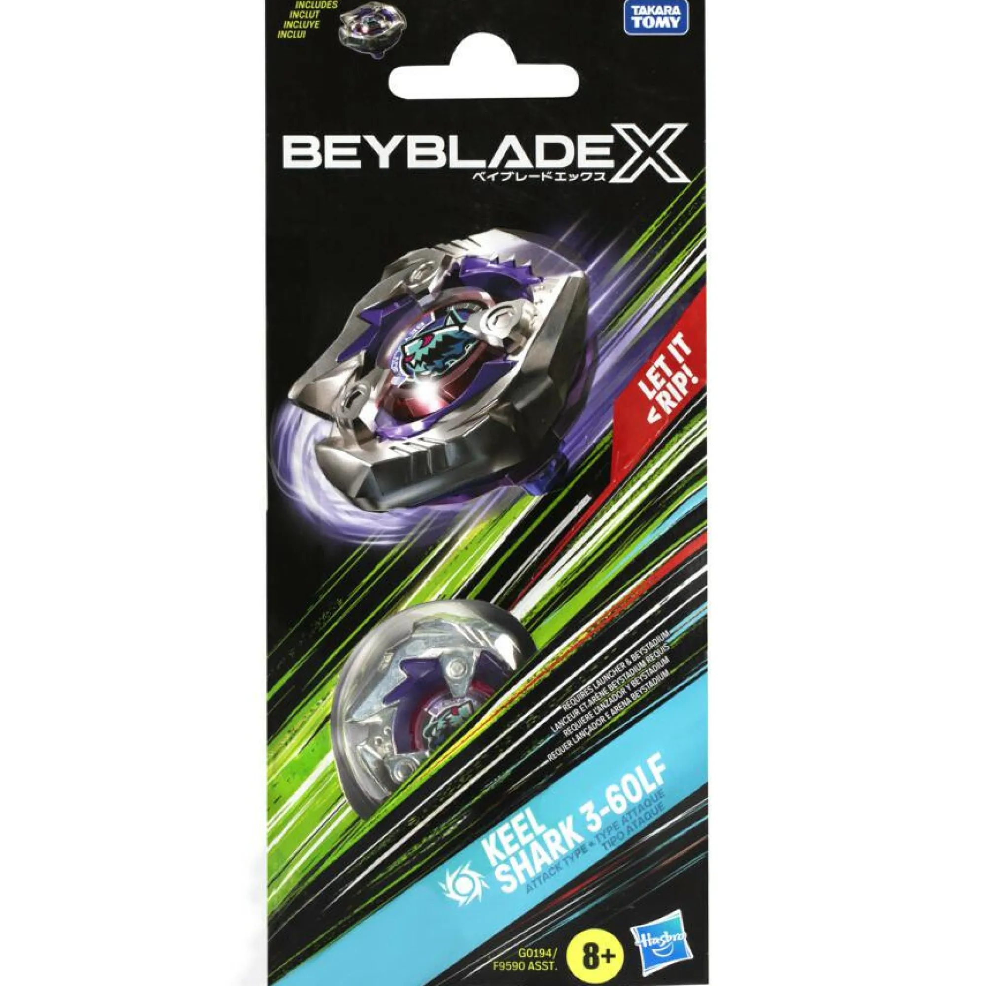 BEYBLADE Hasbro x, booster single top, assortimento di trottole , inclusa 1 trottola x> Action Figures